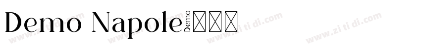 Demo Napole字体转换
